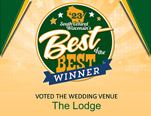Best of the Best Winner, the Lodge Wedding Venue. 2023